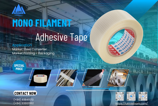 Say Goodbye To Bulky Straps – Mono Filament Adhesive Tape Offers Flexibility And Durability In Every Roll!